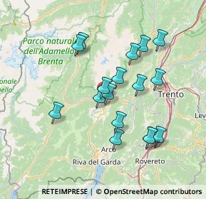 Mappa 38070 Stenico TN, Italia (12.98765)