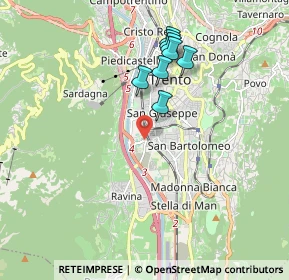 Mappa Via del Maso Smalz, 38122 Trento TN, Italia (2.57333)
