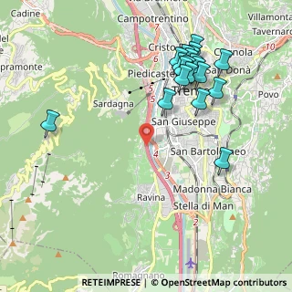 Mappa A22 Brennero - Modena, 38122 Trento TN, Italia (2.1885)