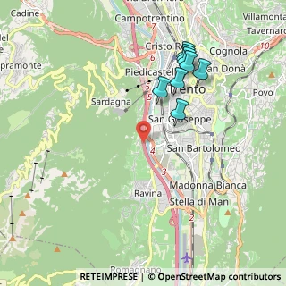 Mappa A22 Brennero - Modena, 38122 Trento TN, Italia (2.755)
