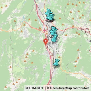 Mappa A22 Brennero - Modena, 38122 Trento TN, Italia (3.24278)