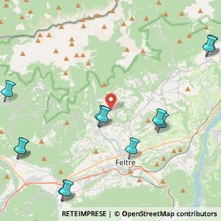 Mappa Via Cardenzan, 32032 Feltre BL, Italia (6.0125)
