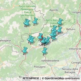 Mappa Via Cardenzan, 32032 Feltre BL, Italia (10.52684)