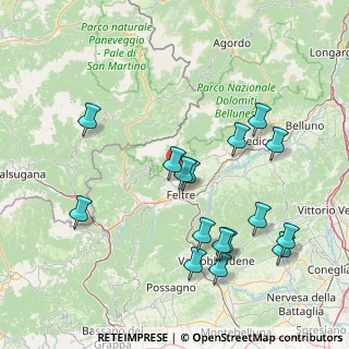 Mappa Via Cardenzan, 32032 Feltre BL, Italia (16.85063)