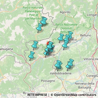 Mappa Via Cardenzan, 32032 Feltre BL, Italia (11.06842)