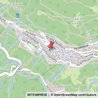 Mappa Via Michelangelo Buonarroti, 10, 23834 Premana, Lecco (Lombardia)