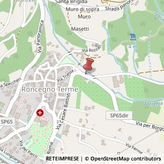 Mappa Via per borgo 1, 38050 Roncegno Terme, Trento (Trentino-Alto Adige)