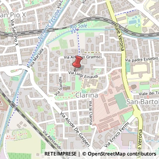 Mappa Via Luigi Einaudi,  42, 38100 Trento, Trento (Trentino-Alto Adige)