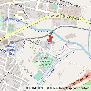 Mappa Centro Protezione Civile, 11, 38051 Borgo Valsugana, Trento (Trentino-Alto Adige)