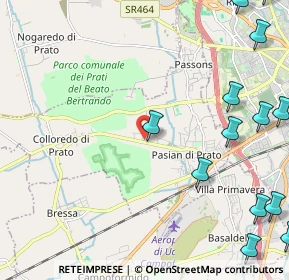 Mappa Via Colloredo, 33037 Pasian di Prato UD, Italia (3.33429)