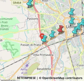 Mappa Via S. Martino, 33037 Pasian di Prato UD, Italia (2.44455)