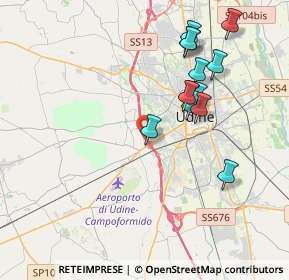 Mappa Via S. Martino, 33037 Pasian di Prato UD, Italia (3.73615)