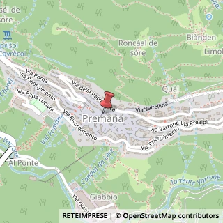 Mappa Via Vittorio Emanuele, 15, 23834 Premana, Lecco (Lombardia)