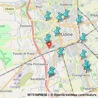 Mappa Via Luigi Gabelli, 33100 Udine UD, Italia (2.45385)