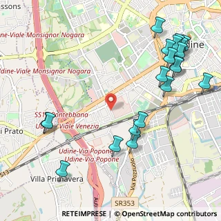 Mappa Via Luigi Gabelli, 33100 Udine UD, Italia (1.327)
