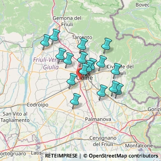 Mappa Via Luigi Gabelli, 33100 Udine UD, Italia (10.73294)