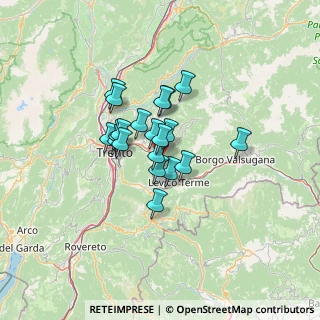 Mappa Assizzi Bivio-Dir. Levico, 38057 Pergine Valsugana TN, Italia (8.7035)