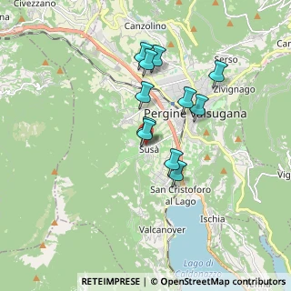 Mappa Via dei Postini, 38057 Pergine Valsugana TN, Italia (1.42273)