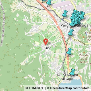 Mappa Via dei Postini, 38057 Pergine Valsugana TN, Italia (1.669)