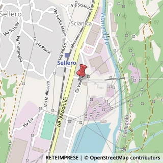 Mappa Via Valeriana, 3, 25050 Sellero, Brescia (Lombardia)