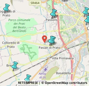 Mappa Via Naonedis, 33037 Pasian di Prato UD, Italia (3.6835)