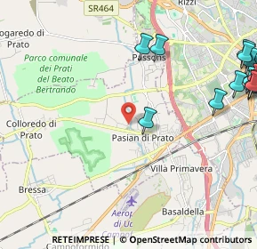 Mappa Via Naonedis, 33037 Pasian di Prato UD, Italia (3.172)