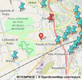 Mappa Via Naonedis, 33037 Pasian di Prato UD, Italia (3.189)