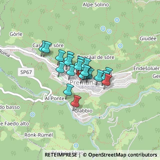 Mappa Via Alessandro Manzoni, 23834 Premana LC, Italia (0.245)