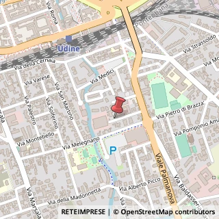 Mappa Via Fabio di Maniago, 13, 33100 Udine, Udine (Friuli-Venezia Giulia)