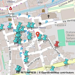 Mappa Via Brigata Venezia, 38051 Borgo Valsugana TN, Italia (0.07857)