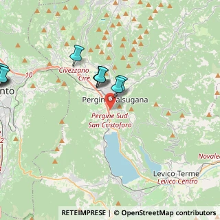 Mappa Via al Lago, 38057 Pergine Valsugana TN, Italia (5.13727)