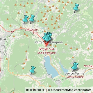 Mappa Via al Lago, 38057 Pergine Valsugana TN, Italia (3.5875)
