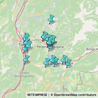 Mappa Via al Lago, 38057 Pergine Valsugana TN, Italia (5.5005)