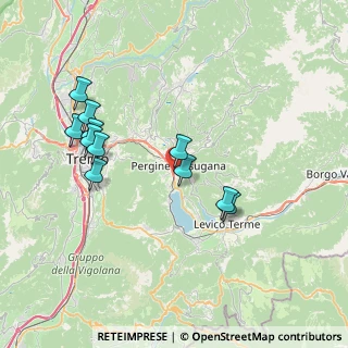 Mappa Via al Lago, 38057 Pergine Valsugana TN, Italia (7.32909)