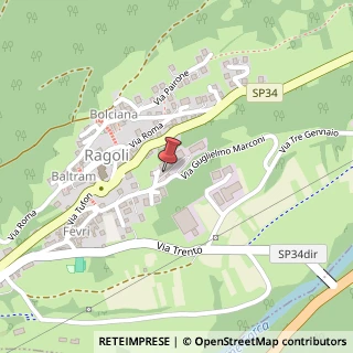Mappa Via Guglielmo Marconi, 3, 38070 Ragoli, Trento (Trentino-Alto Adige)