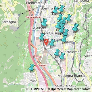 Mappa Via dei Muredei, 38123 Trento TN, Italia (1.017)