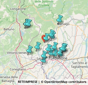 Mappa Via Brait, 33070 Budoia PN, Italia (12.0535)