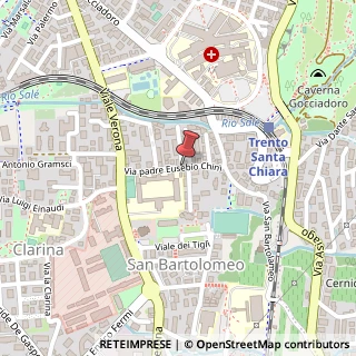 Mappa Via Padre Chini, 38123 Trento TN, Italia, 38123 Trento, Trento (Trentino-Alto Adige)