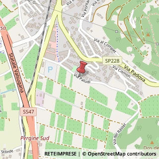 Mappa Via paludi 67, 38057 Pergine Valsugana, Trento (Trentino-Alto Adige)