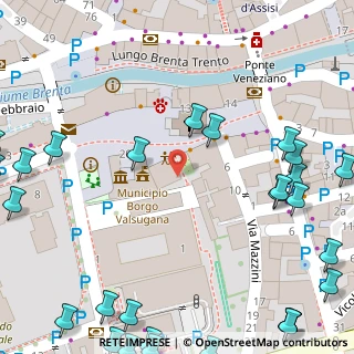 Mappa Piazza Alcide Degasperi, 38051 Borgo Valsugana TN, Italia (0.08929)