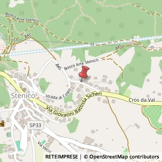 Mappa Via del Dos Marin, 52, 38070 Stenico, Trento (Trentino-Alto Adige)