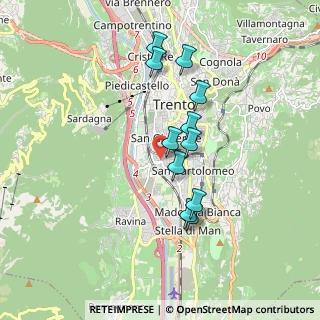 Mappa Via Alcide De Gasperi, 38122 Trento TN, Italia (1.52)