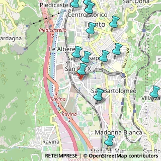 Mappa Via Alcide De Gasperi, 38122 Trento TN, Italia (1.19667)