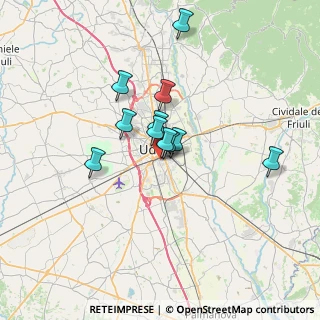 Mappa Via Palestro, 33100 Udine UD, Italia (4.99091)