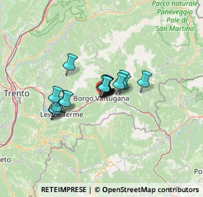 Mappa Borgo Valsugana, 38051 Borgo Valsugana TN, Italia (7.30444)