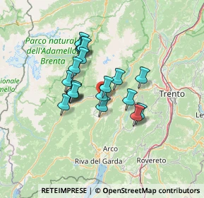 Mappa Val Giudicarie, 38070 Stenico TN, Italia (9.964)