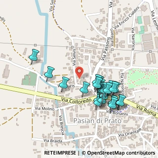 Mappa Via Selvis, 33037 Pasian di Prato UD, Italia (0.20741)