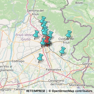 Mappa Via Aurelio Mistruzzi, 33100 Udine UD, Italia (7.46)