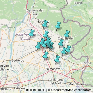 Mappa Via Aurelio Mistruzzi, 33100 Udine UD, Italia (8.64118)