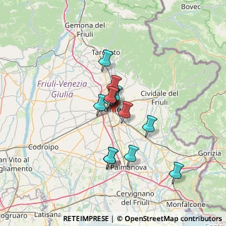 Mappa Via Aurelio Mistruzzi, 33100 Udine UD, Italia (9.66615)